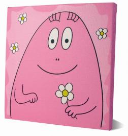cuadro en tela barbapapá