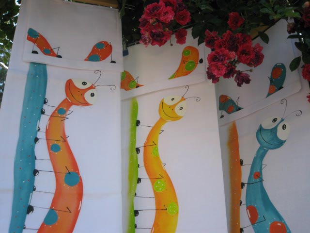 sabanas para niños pintadas a mano