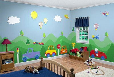 decoracion habitacion autos