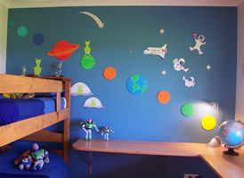 decoracion pared espacio
