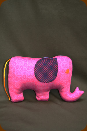mascota de tela elefante