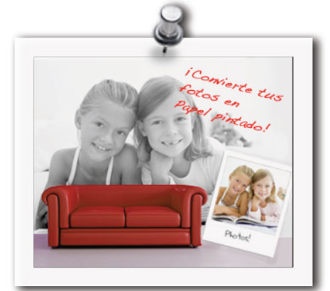 papel personalizado con foto