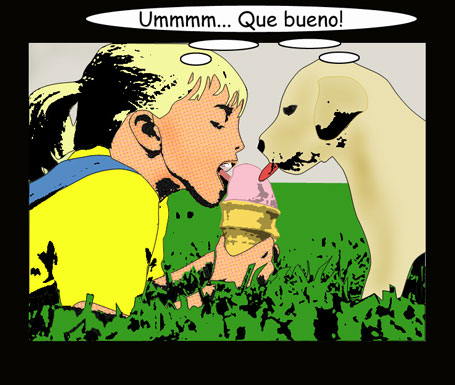 cuadro caricatura infantil