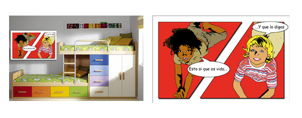 decoracion infantil comic