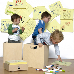 pinta en post-it para niños