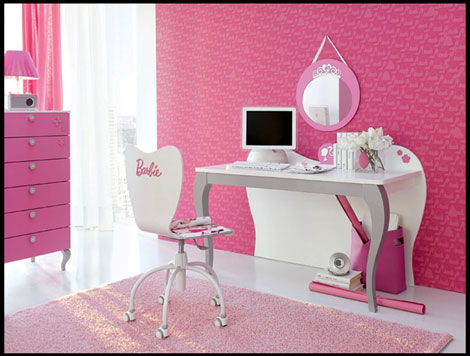habitacion infantil barbie