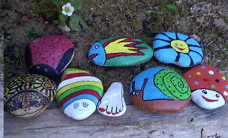 pintar piedras
