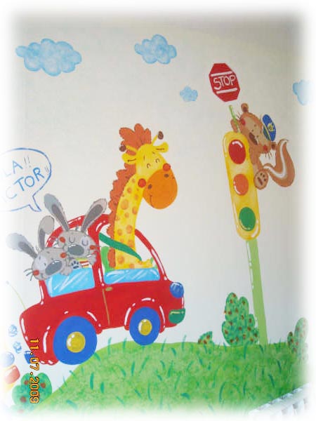 mural pintado infantil