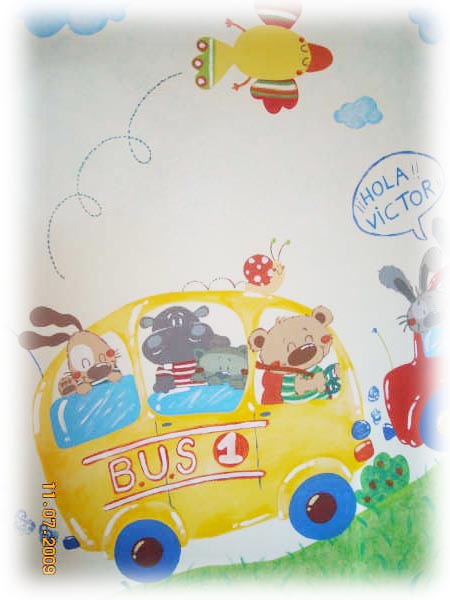 mural pintado infantil