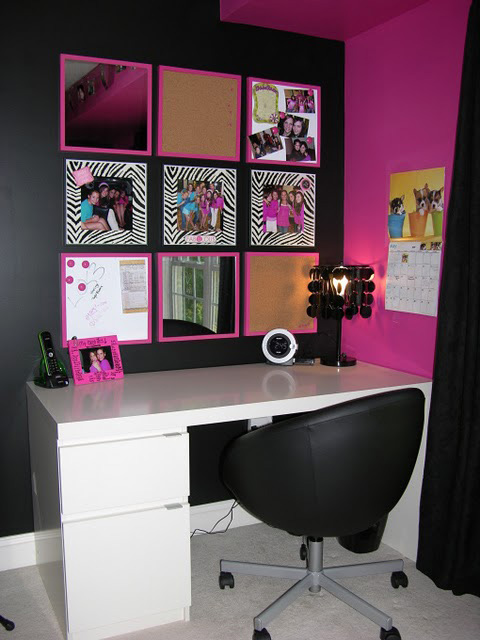 Inspiración: fotos habitaciones juveniles en negro y fucsia ...