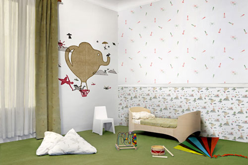 Murales infantiles de papel