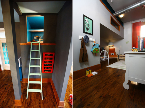 Dormitorio infantil con un escondite secreto | Decoideas.Net