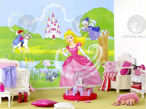 Murales infantiles de papel Fondo de pared frozen vintage infantil