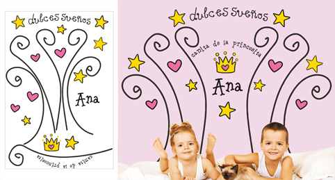 vinilo infantil princesas