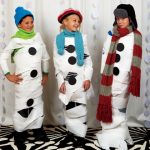 Como hacer un disfraz rápido de muñeco de nieve