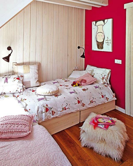 Inspiración ambientes juveniles decorados en fucsia | Decoideas.Net