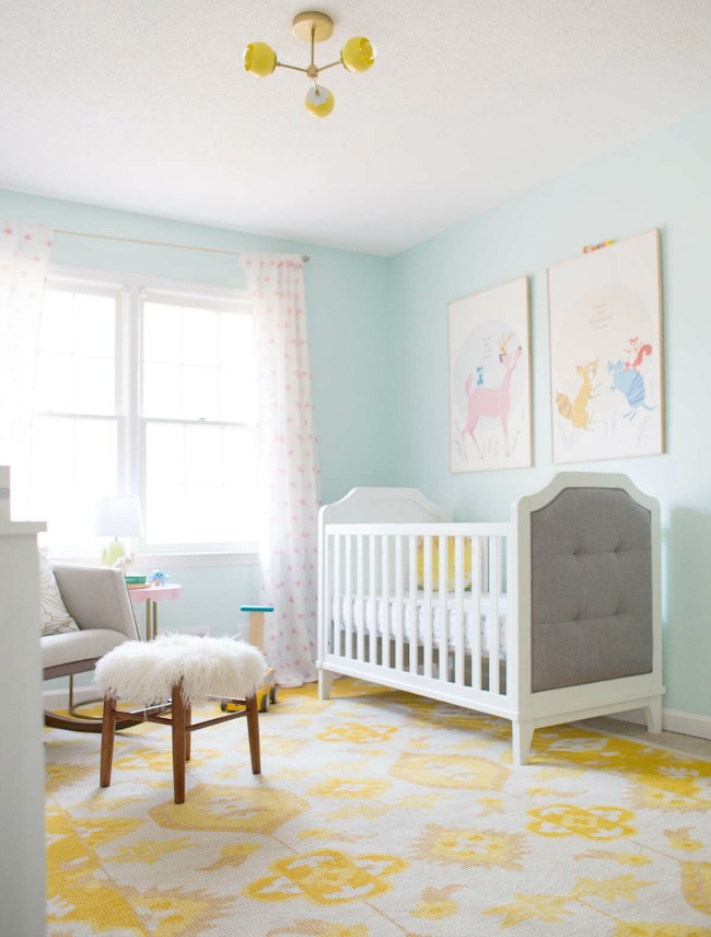 La habitacion de una princesa. decoración infantil, decoideas.net Habitacion para gemelos azul