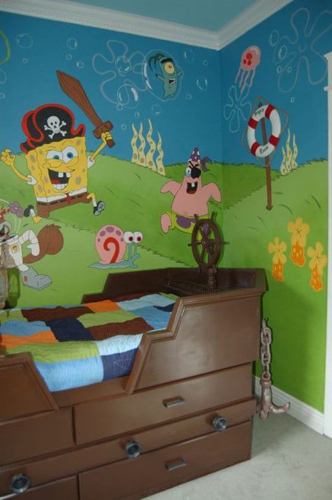 Habitaciones infantiles temáticas Bob Esponja – Decoración infantil