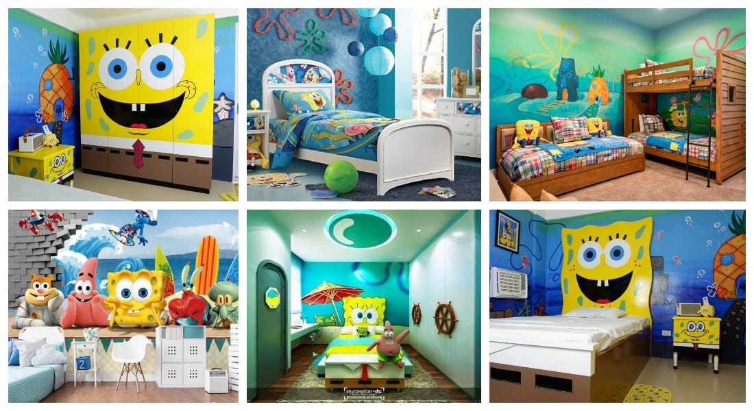 Habitaciones infantiles temáticas Bob Esponja – Decoración infantil