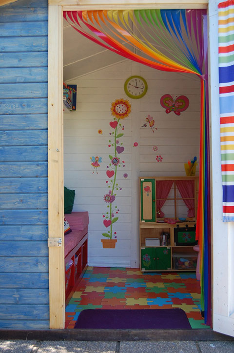 Proyecto casita de jardín para niñas