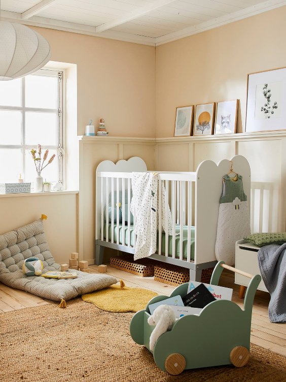 Dormitorio bebé beige ventajas e inconvenientes