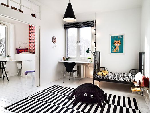 Puertas correderas para separar el dormitorio de los niños