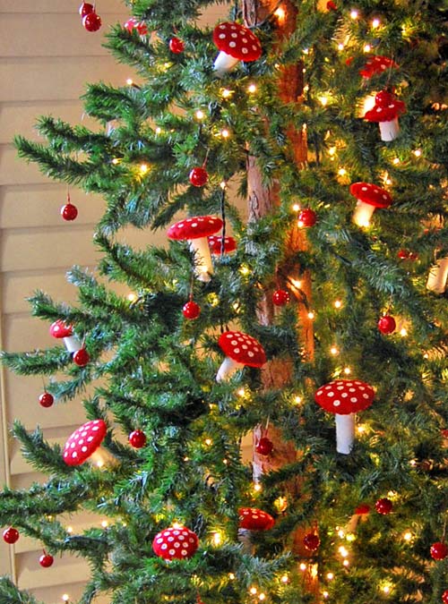 decorar el 225 rbol de navidad con setas de fieltro decorar el 225 rbol de navidad con setas de fieltro