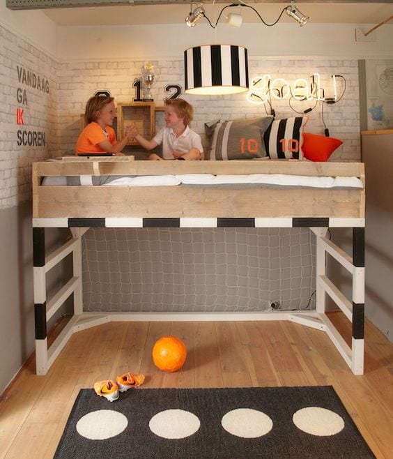 Habitaciones temáticas Fútbol – +20 Fotos para tomar ideas
