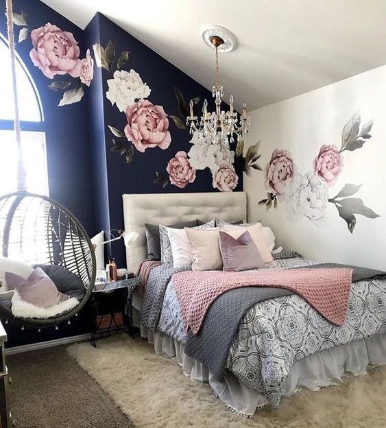 Selección de habitaciones juveniles en rosa y negro – Decoración