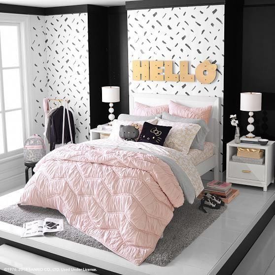 Selección de habitaciones juveniles en rosa y negro – Decoración