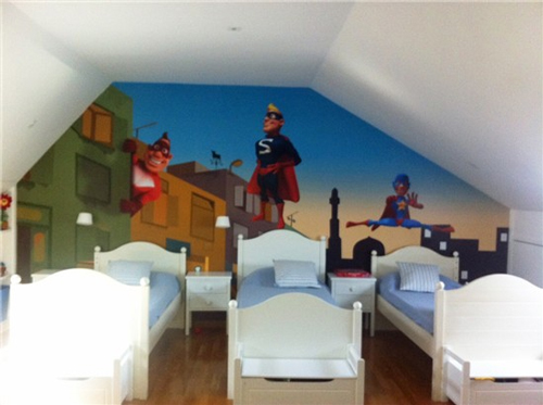 Habitación compartida de Superhéroes