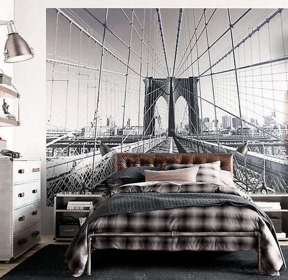 Tendencia habitaciones juveniles en blanco y negro para chicos