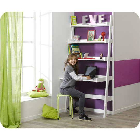Escritorio estantería para habitaciones pequeñas