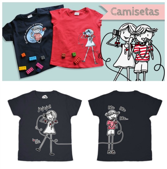 Camisetas infantiles con simpáticos diseños.