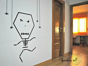 Una calavera de washi tape