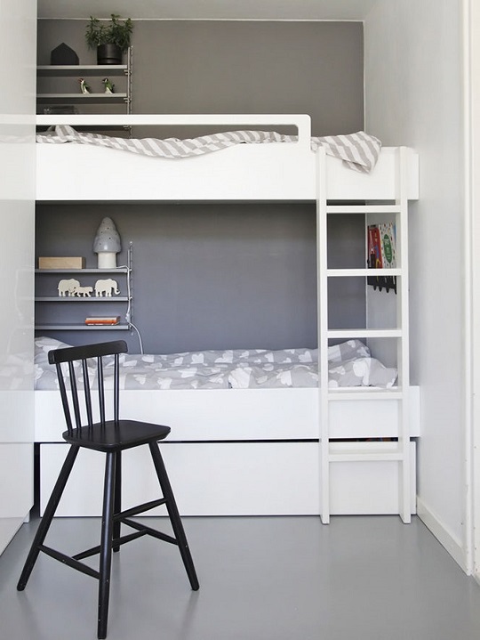 Tendencia habitaciones juveniles en blanco y negro para chicos