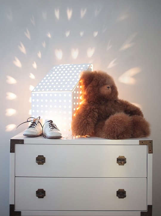diy lámpara casita