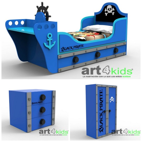 Dormitorio temático Black Pirate
