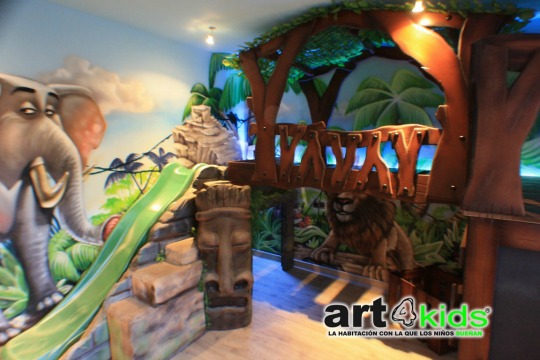 Habitación infantil temática: Selva