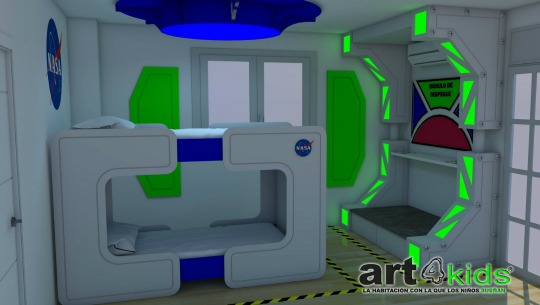 Habitación temática "Espacial"