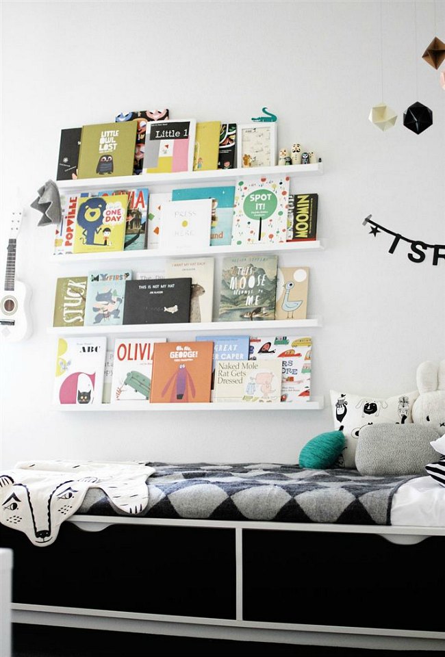 Estante Ribba De Ikea Para Las Habitaciones Infantiles