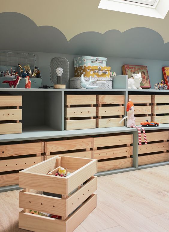 Cajas de frutas para organizar