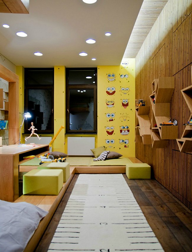 Una decoración moderna con Bob Esponja