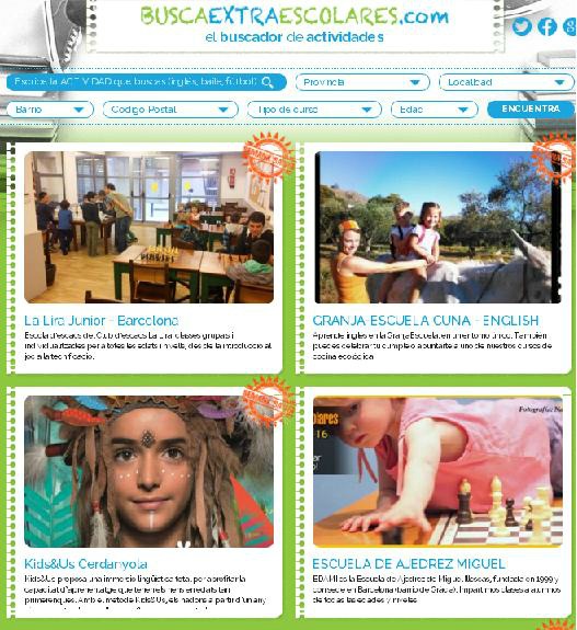 Buscaextraescolares.com el buscador de actividades infantiles