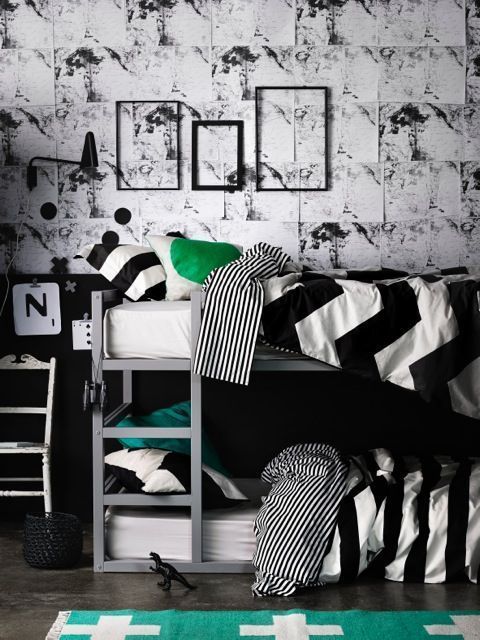 Personalizar la cama Kura de Ikea con pintura, papel o tela