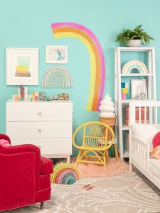 Decoración Arcoiris para habitaciones de niños y bebés