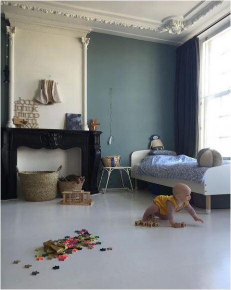 Cestas de mimbre en habitaciones infantiles