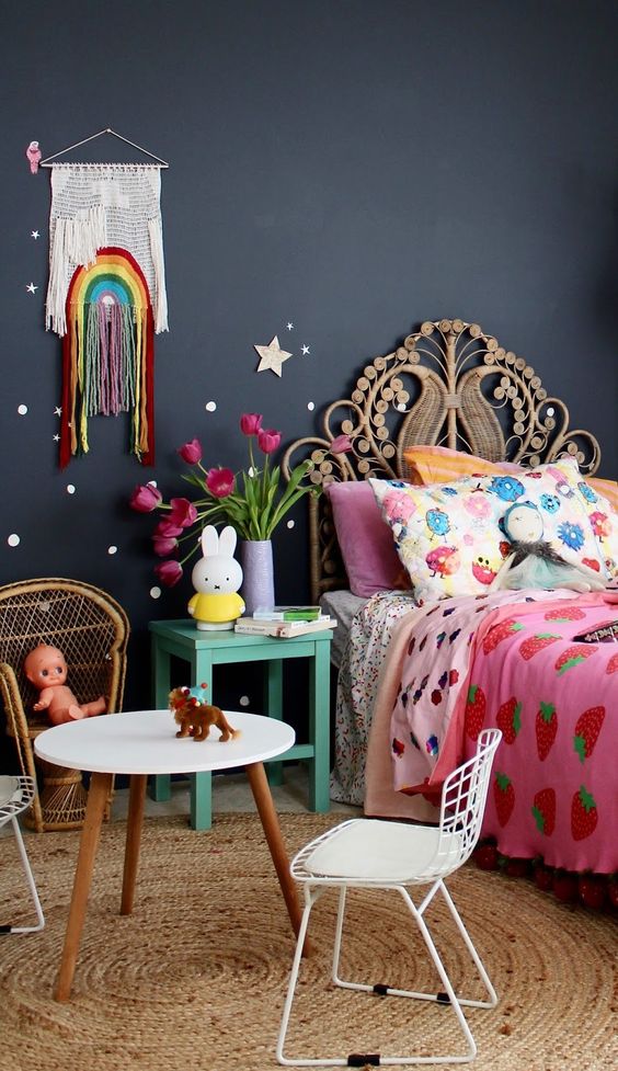 Decorar con lunares de colores. Decoración infantil, Decoideas.net
