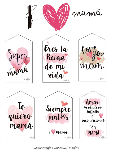 Etiquetas para el Día de la Madre