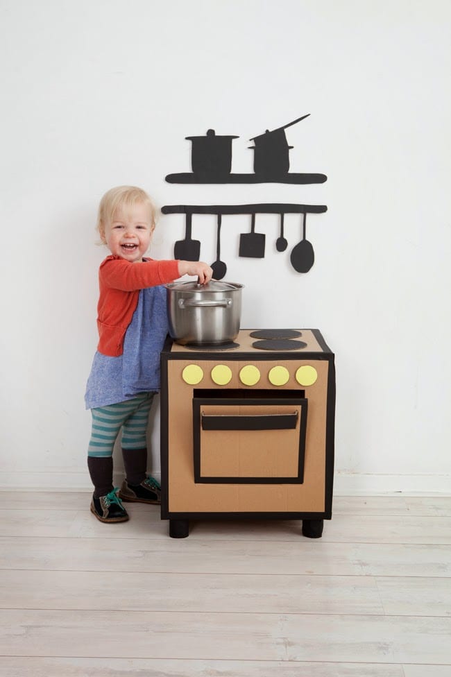 cocinita carton DIY